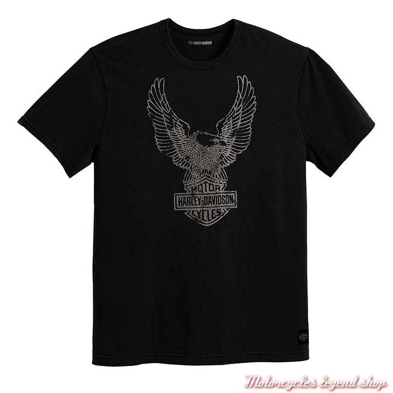 Tee-shirt Eagle Black Harley-Davidson homme - Motorcycles Legend shop