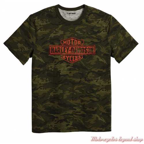 Tee-shirt Camo Bar & Shield Harley-Davidson homme