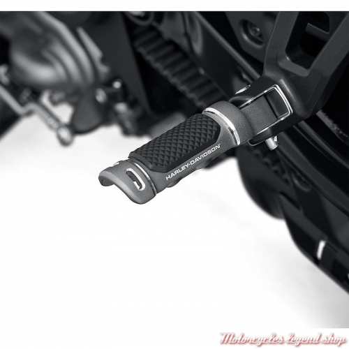 Repose-pieds passager Adversary Harley-Davidson, aluminium, graphite, pour Revolution Max, visuel, 50501980
