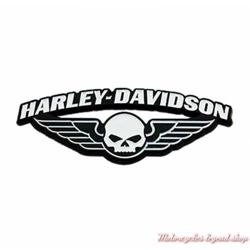 Pin's Winged Skull Willie G. Harley-Davidson, noir et blanc, 8011284