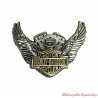 Pin's Winged Motor V-Twin Harley-Davidson argenté et doré, 8009281