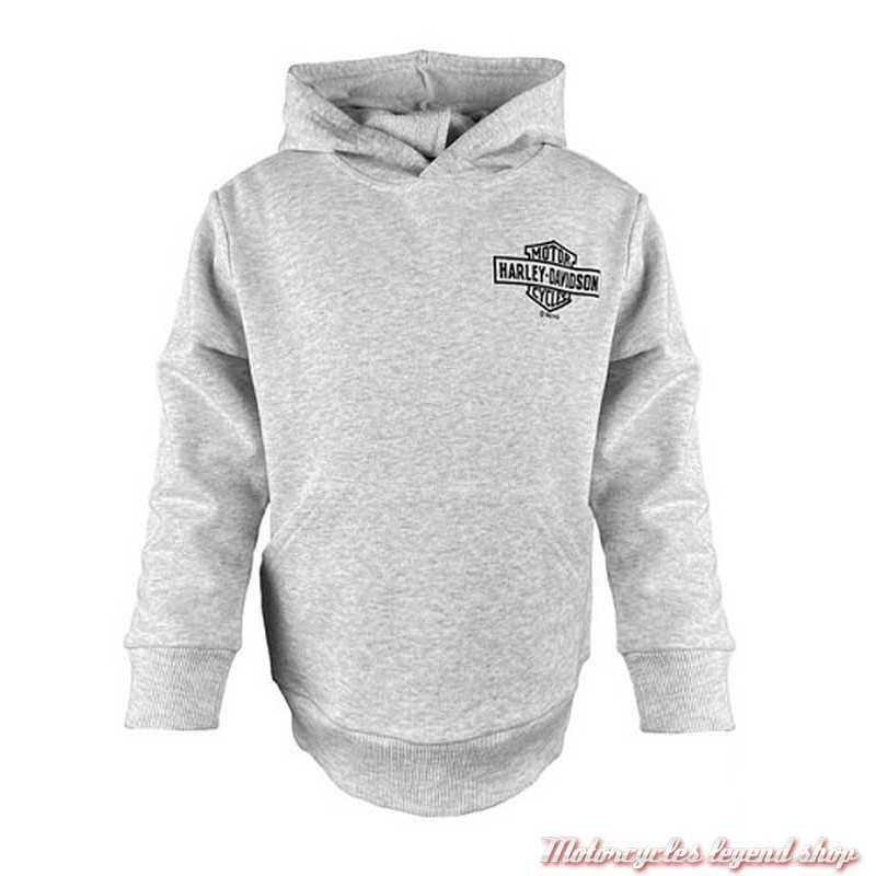 Sweat à capuche zippé Harley-Davidson® Racing Circle pour homme, gris  Castlerock