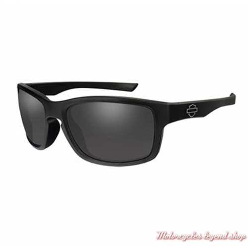 Lunettes solaire Slot Harley-Davidson, Bar & Shield, noir mat, verres gris, HASLT01