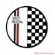 Pin's Checkered Harley-Davidson