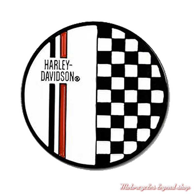Pin's Checkered Harley-Davidson, noir, blanc, damier, 4 cm, 8013394