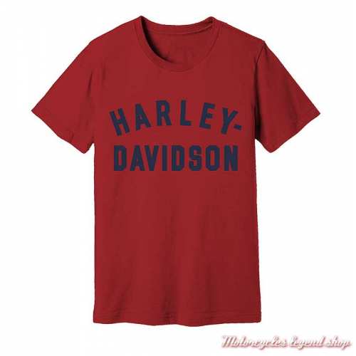 Tee-shirt Staple rouge Harley-Davidson homme, rouge, manches courtes, coton, 96524-22VM