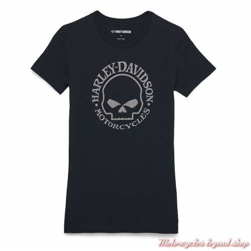 T- shirt Willie G. black Harley-Davidson femme