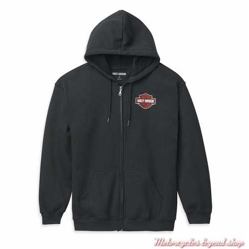 Sweatshirt zippé Bar & Shield Harley-Davidson homme