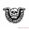 Pin's Handlebar Skull Harley-Davidson, argent, noir, 8011192