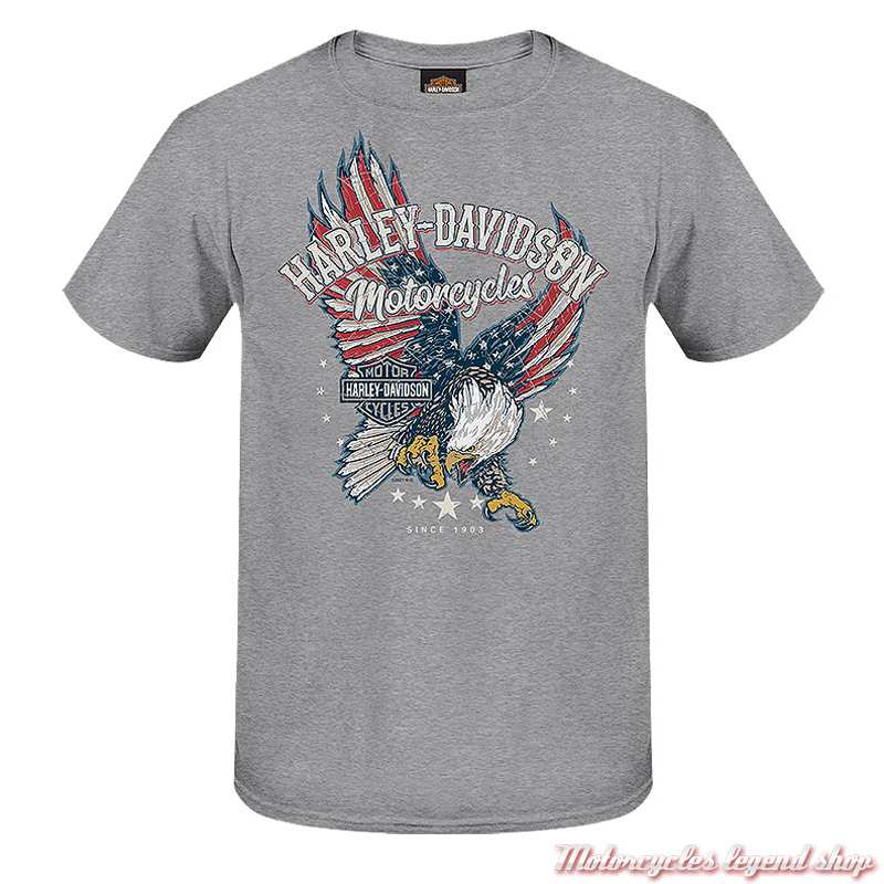 Tee-shirt Flying Patriot Harley-Davidson homme - Motorcycles Legend shop