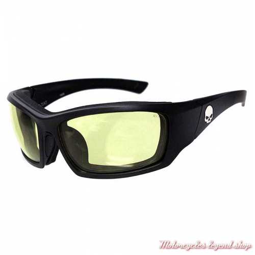 Lunettes Tat Harley-Davidson, noir mat, verre jaune, HATAT11