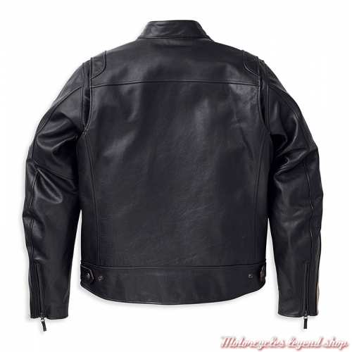 Blouson cuir Enduro Harley-Davidson homme, noir, dos, 98002-23EM