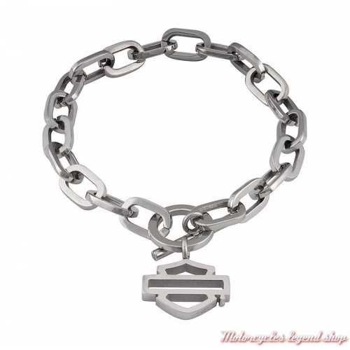 Bracelet Toggle acier Bar & Shield Harley-Davidson femme