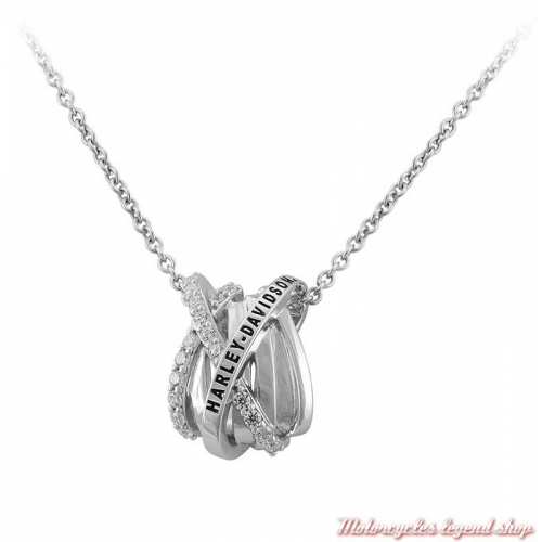 Collier Twisted Bling Harley-Davidson femme