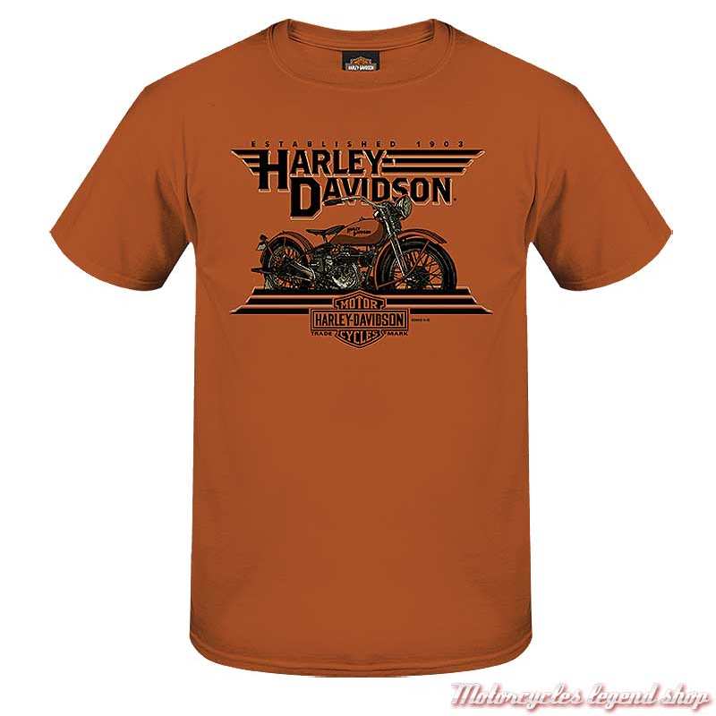 Tee- shirt Old School Harley-Davidson homme - Motorcycles Legend shop