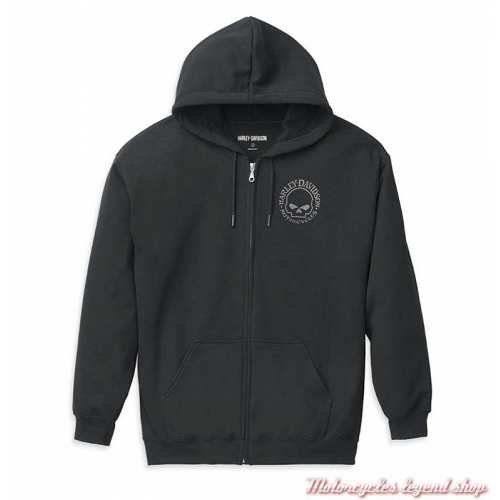 Sweatshirt zippé Skull Harley-Davidson homme