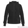 Sweatshirt zippé sherpa femme Harley-Davidson, capuche, noir, patch chenille, 96403-23VW