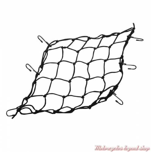 Filet à bagages noir 6 crochets Emgo, 38 x 38 cm, K316539