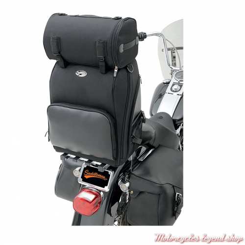 Sac pour Sissy Bar Deluxe S2600 Saddlemen et sac rouleau R850, noir, visuel, 3515-0081