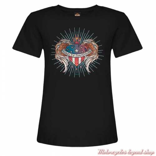 Tee-shirt Heart Harley-Davidson femme