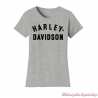 Tee-shirt Forever Racer Harley-Davidson femme, gris, manches courtes, coton, 99021-23VW