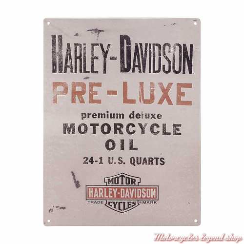 Plaque metal Pre-Luxe Harley-Davidson, 30 x 40 cm, HDL-15537