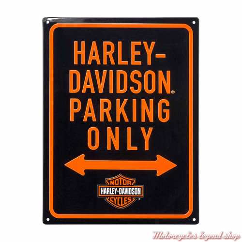 Plaque métal Parking Only Harley-Davidson, 30 40 cm, HDL-15540