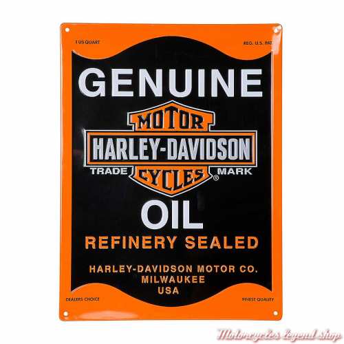 Plaque metal Oil Can Harley-Davidson