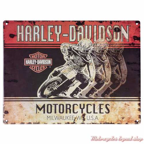 Plaque metal Racers Harley-Davidson