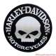 Plaque metal Skull Harley-Davidson