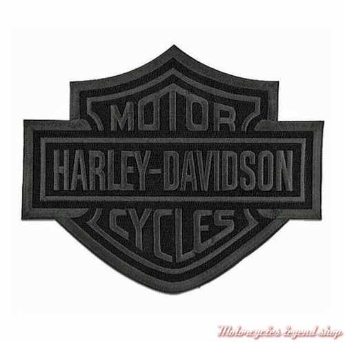 grand Patch Bar & Shield Black Harley-Davidson, noir, 8011529