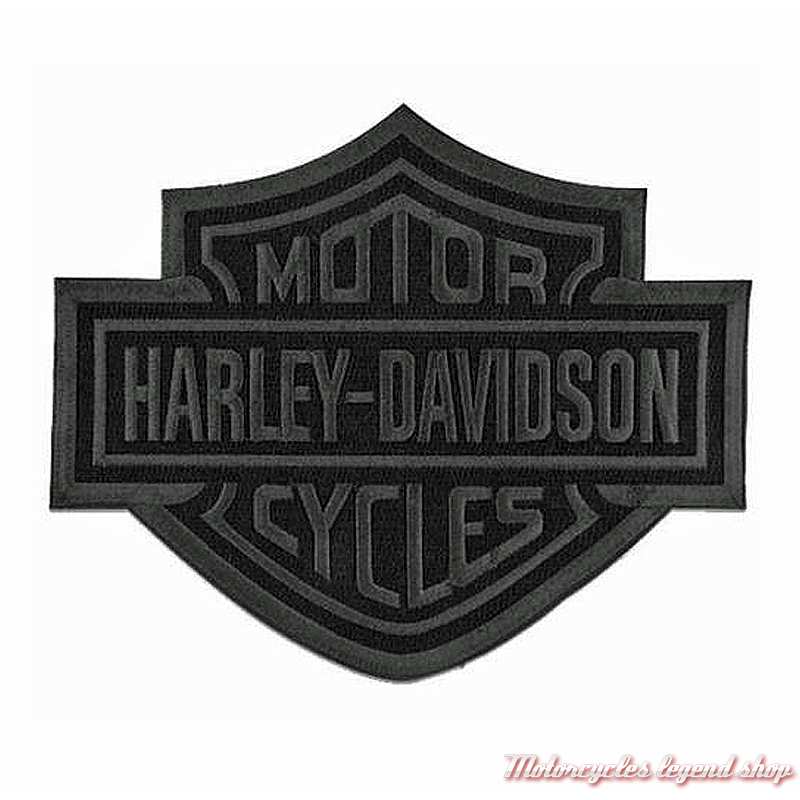 grand Patch Bar & Shield Black Harley-Davidson, noir, 8011529