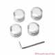 Cache-boulon chrome Harley-Davidson