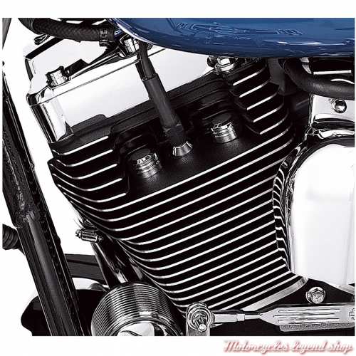 4 Cache-boulon de culasse chromés Harley-Davidson, visuel, 43822-01