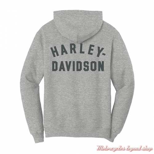 Sweatshirt Special Racer zippé Harley-Davidson femme, à capuche, gris clair, coton, polyester, dos, 99008-23VW