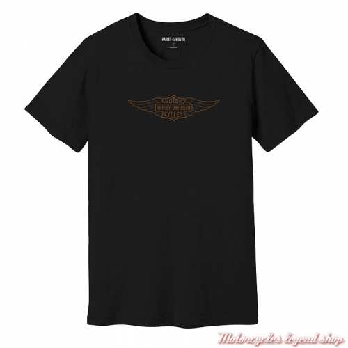 Tee- shirt Winged Bar & Shield Harley-Davidson homme