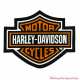 Patch Bar & Shield orange Harley-Davidson