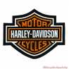 Patch Bar & Shield orange Harley-Davidson