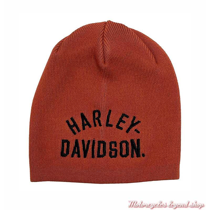 Bonnet orange Harley-Davidson enfant, coton, acrylique, brodé, 7273224