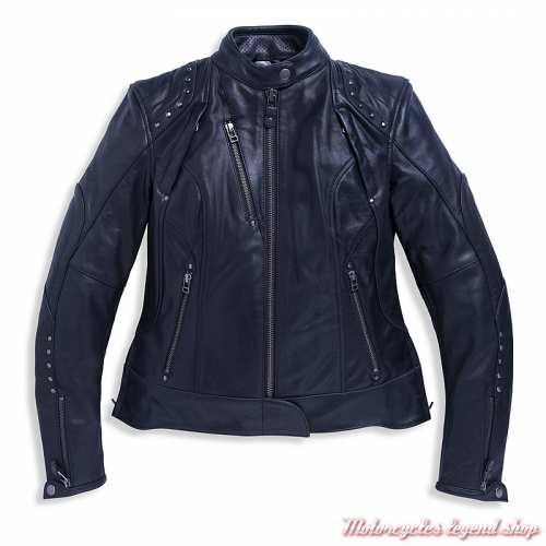 Blouson cuir Queen II Asphalt Harley-Davidson femme