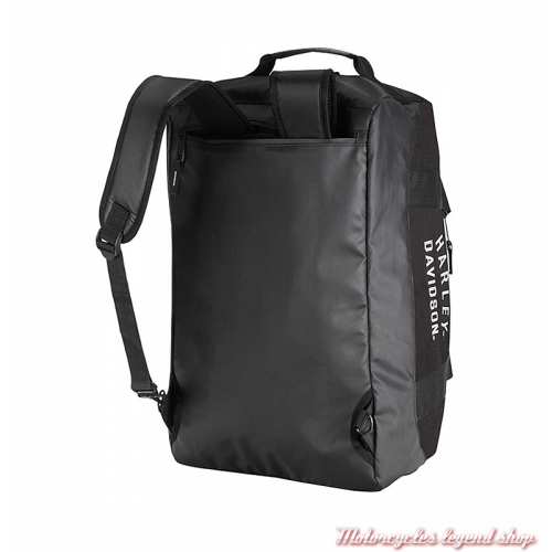convertible sac à dos noir Harley-Davidson, noir, polyester, brodé, 50 x 30 cm, 90325-BLACK