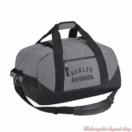Sac convertible sac à dos gris Harley-Davidson, polyester, brodé, 50 x 30 cm, 90325-HEATHER GRAY