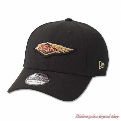 Casquette 120th Anniversary Harley-Davidson homme, noir, 39THIRTY, brodé, 97748-23VM