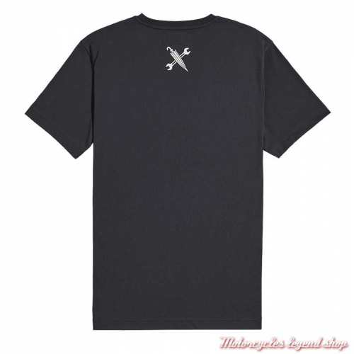 Tee-shirt Monty Triumph Distinguished Gentleman&#039;s, noir, manches courtes, coton, dos, MTSS2363 