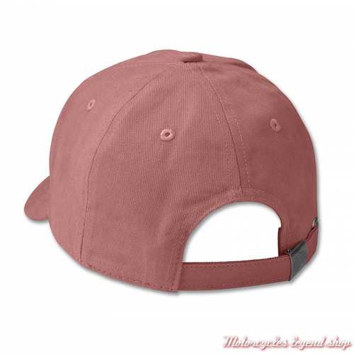 Casquette Club Crew rose Harley-Davidson femme, coton, réglable, dos, 97760-23VW