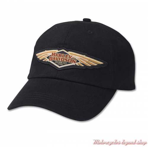 Casquette black 120th Anniversary Harley-Davidson femme