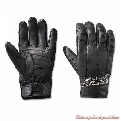 Gants cuir 120th Anniversary Harley-Davidson homme