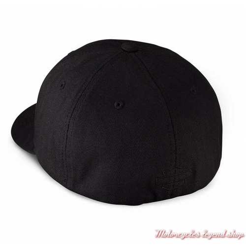 Casquette Skull Willie G. Harley-Davidson homme, noir, coton, extensible, dos, 99409-16VM