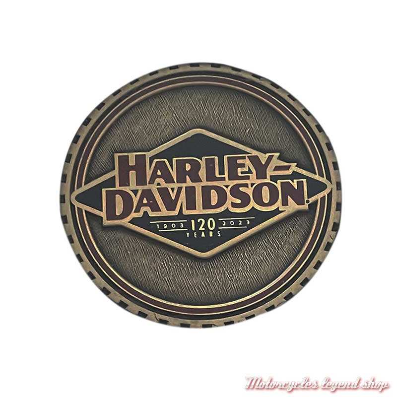 Aimant Décoratif Harley-Davidson Crâne Cuivre - 7 Cm - ACE Roadhouse Collection