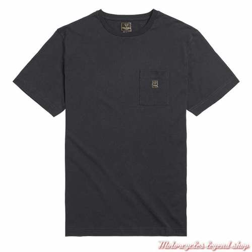 Tee-shirt Piston Jack homme Triumph, tête de mort, noir, manches courtes, coton, MTSS2332